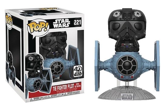 Funko Pop! Vinyl figuur - Star Wars A New Hope 40th Anniversary 221 TIE Fighter Pilot with TIE Fighter