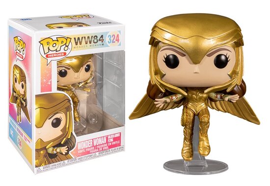 Funko Pop! Vinyl Figure - DC Wonder Woman 1984 324 Wonder Woman Golden Armor Flying