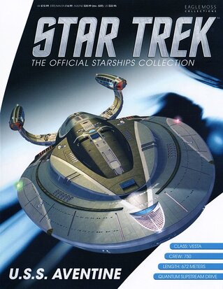 Eaglemoss Star Trek The Official Starships Collection Bonus B06 USS Aventine NCC-82602 Magazine