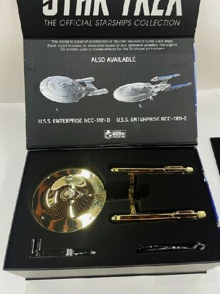 Eaglemoss model - Star Trek The Original Series XL Edition Gold SSSEN632 USS Enterprise NCC-1701