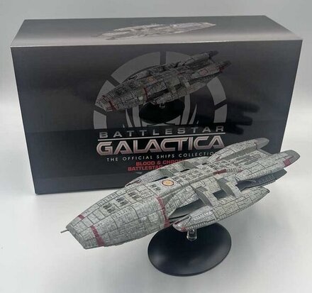 Eaglemoss model - Scifi Battlestar Galactica The Official Ships Collection 23 Battlestar Galactica Ship Blood and Chrome