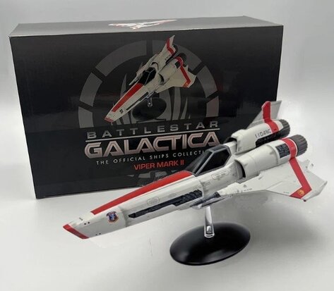 Eaglemoss model - Scifi Battlestar Galactica The Official Ships Collection 01-D Viper Mark II Hot Dog Call Sign Exclusive