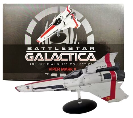 Eaglemoss model - Scifi Battlestar Galactica Limited Edition BGSUK001A Viper Mark II Husker Call Sign Exclusive