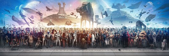 Star Wars Saga - XXL poster 180 x 60 cm 