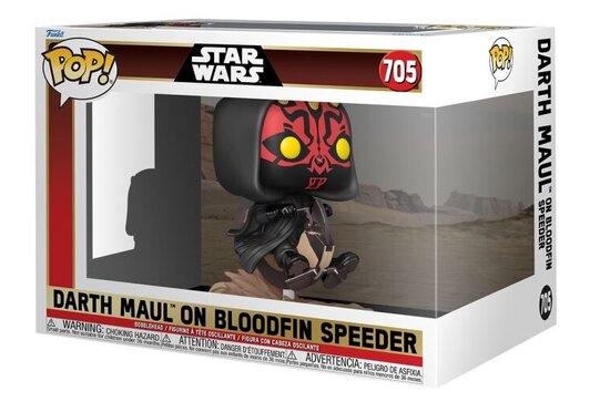 Funko Pop! Vinyl figuur - Star Wars The Phantom Menace 705 Darth Maul on Bloodfin Speeder