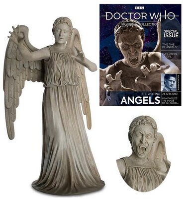 Eaglemoss Hero Collector beeld - Scifi Doctor Who Figurine Collection MSCUK042 Weeping Angel with Swappable Heads