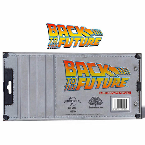 Doctor Collector Metal Plate - Scifi Back to the Future 1285 License Plate Replica OUTATIME DeLorean