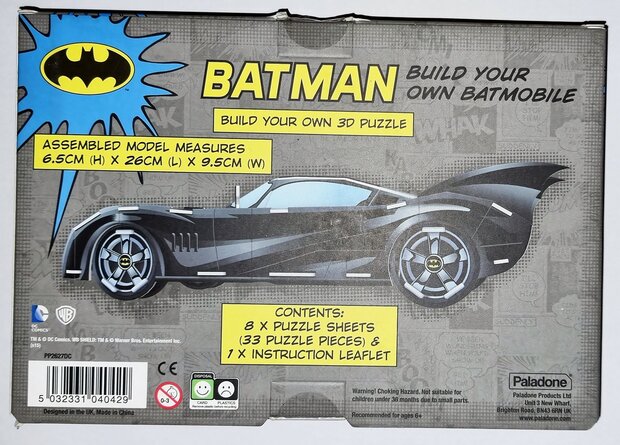 Paladone 3D Puzzle - Batman Batmobile