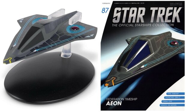 Star Trek Eaglemoss 87 - Federation Timeship Aeon