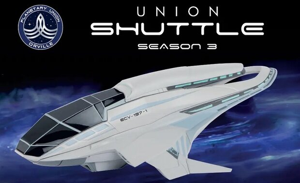 Eaglemoss Model - Scifi The Orville Season 3 OSCUK006 Union Shuttle