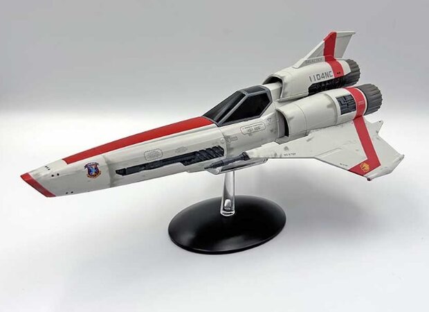 Eaglemoss model - Scifi Battlestar Galactica The Official Ships Collection 01-D Viper Mark II Hot Dog Call Sign Exclusive