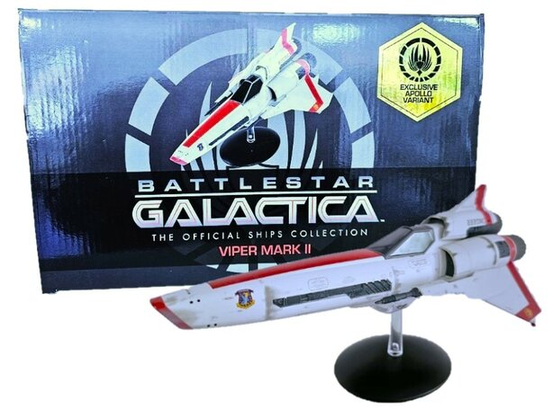 Eaglemoss model - Scifi Battlestar Galactica BGSUK001 Viper Mark II Apollo Call Sign Exclusive