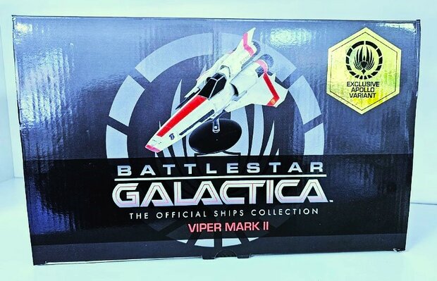 Eaglemoss model - Scifi Battlestar Galactica BGSUK001 Viper Mark II Apollo Call Sign Exclusive