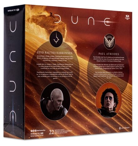 McFarlane Toys actiefiguur - Scifi Dune 2 pack Paul Atreides and Feyd-Rautha Harkonnen 22 Moving Parts