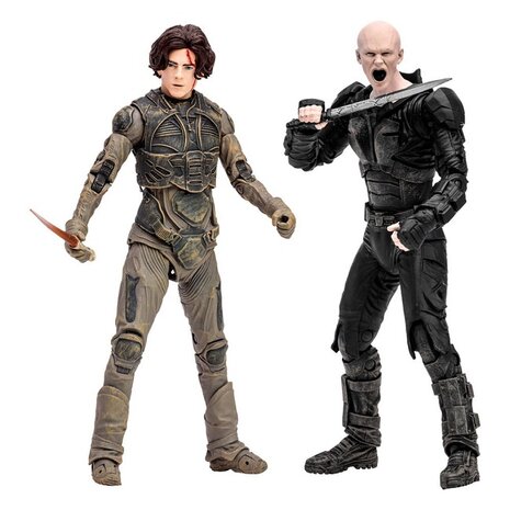 McFarlane Toys actiefiguur - Scifi Dune 2 pack Paul Atreides and Feyd-Rautha Harkonnen 22 Moving Parts