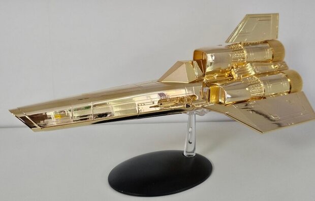 Eaglemoss model Battlestar Galactica - Viper Mark I - Exclusive Gold Plated Limited Edition