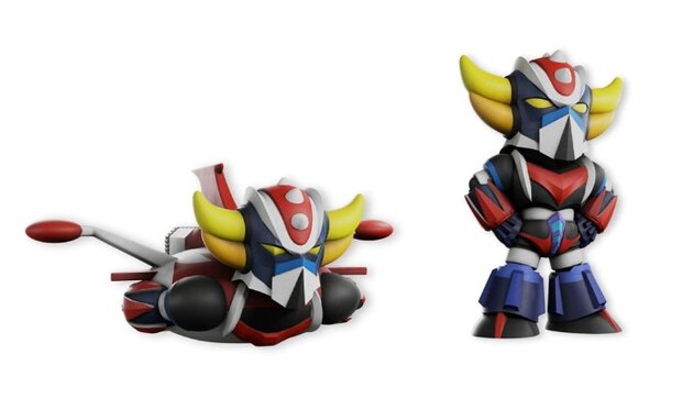 Plastoy beeldje - Scifi Goldorak 70227 UFO Robot Grendizer Standing and Spazer