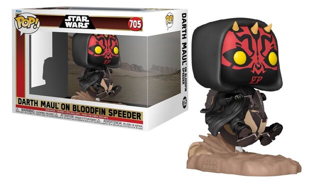 Funko Pop! Vinyl figuur - Star Wars The Phantom Menace 705 Darth Maul on Bloodfin Speeder