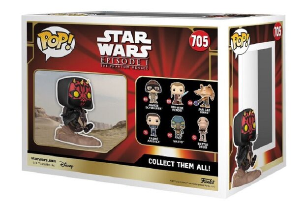 Funko Pop! Vinyl figuur - Star Wars The Phantom Menace 705 Darth Maul on Bloodfin Speeder