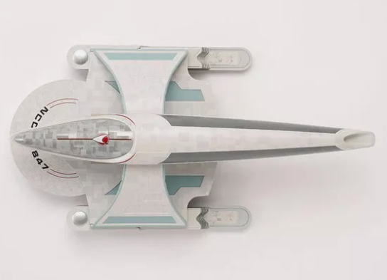 Eaglemoss model - Star Trek The Next Generation XL Edition SSSEN628 USS Pegasus Oberth Class NCC-53847