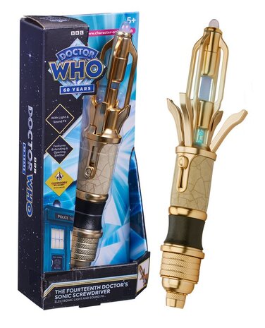 Character Online Tool - Scifi Doctor Who 60 Years 08256 Sonic Screwdriver 14th Dr. Gold Exclusive